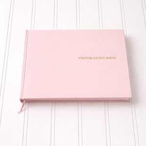 Visitor Guest Book Pink Hardcover New